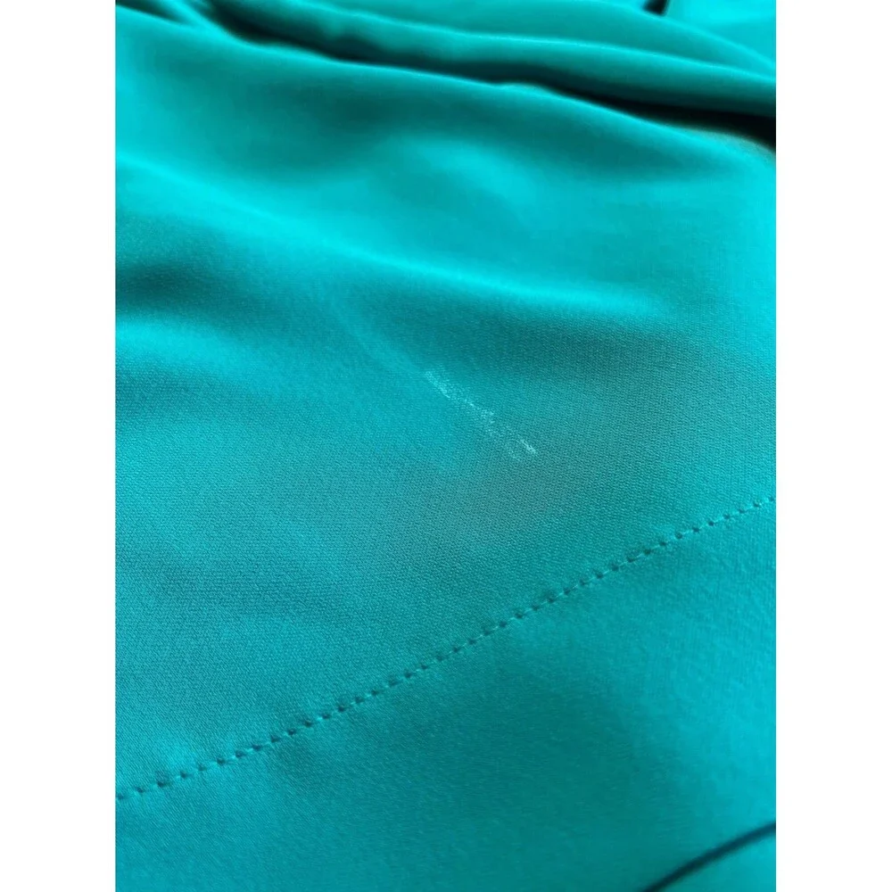 J. Jill Green Teal Blouse Size 3X Minimalist Workwear Resort Office Summer